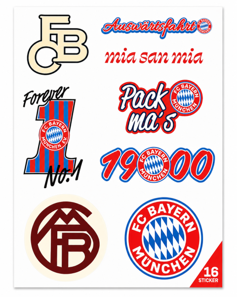 FC Bayern München Kofferaufkleber Rot